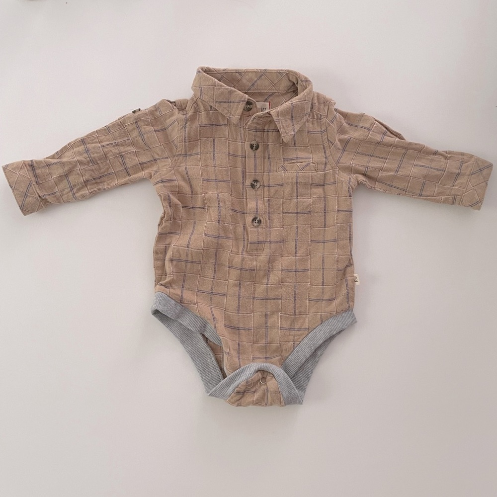 Me & Henry Flannel Onesie